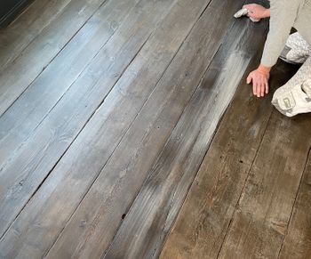 aging old oak floors